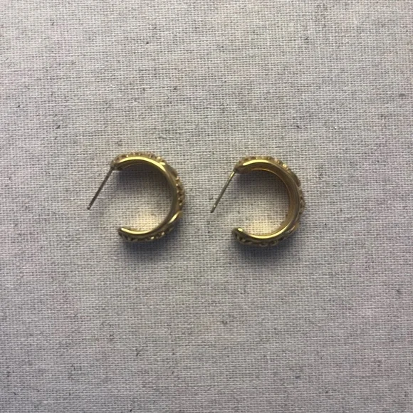 ✨You’re My Sun, Moon And Stars Gold Hoop Earrings - Picture 8 of 9